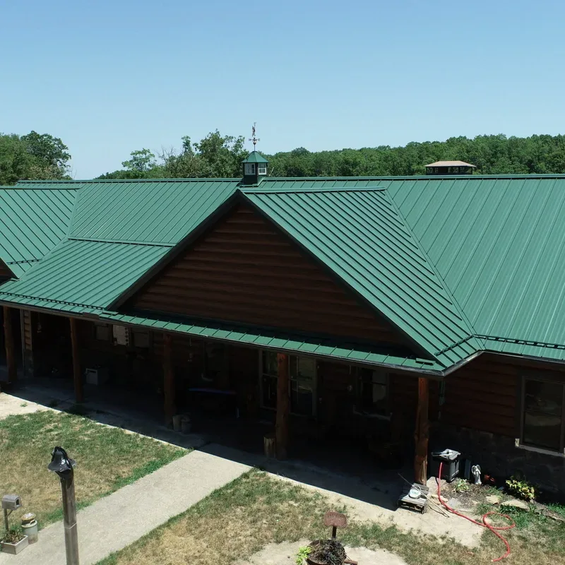 Completed SRA metal roof on a Springfield-area building